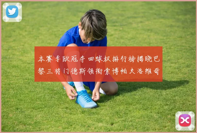 本赛季欧冠夺回球权排行榜揭晓巴黎三将门德斯领衔索博帕夫洛维奇紧随其后